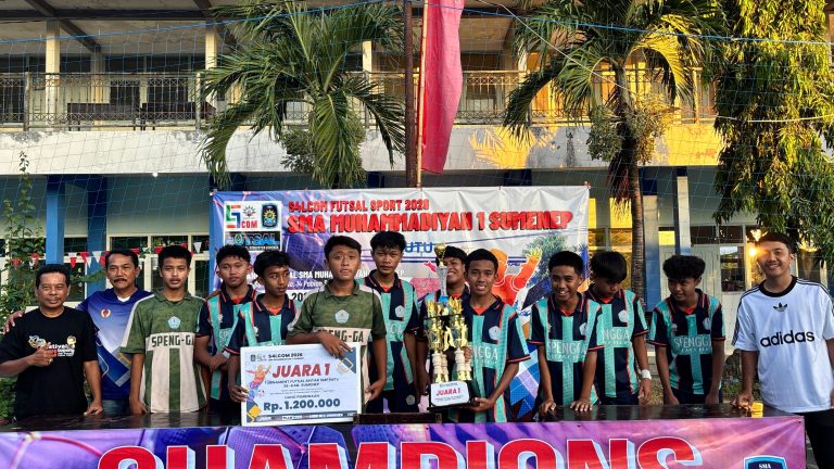 SMPN 3 Sumenep Juara 1 Kompetisi Futsal S4LCOM